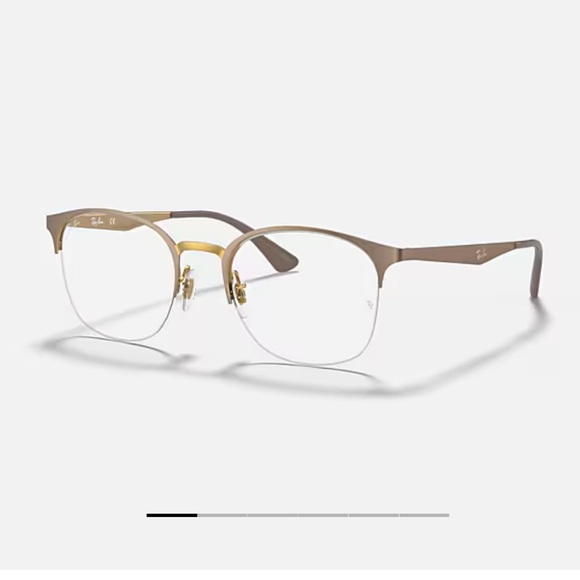 Ray-Ban Gold and Brown Frame Glasses - Picture 2 of 12